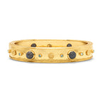 Capucine De Wulf Cleopatra Hinged Bangle - Gold/Blue Labradorite