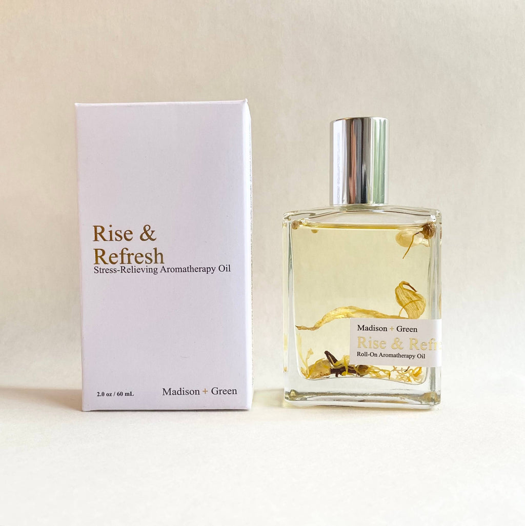 Madison + Green - "Rise & Refresh" - Aromatherapy Body Oil: Mini Traveler *