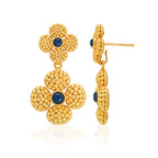 Capucine De Wulf Berry Clover Convertible Duo Earrings - Blue Labradorite