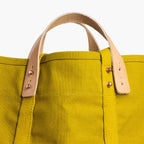 IMMODEST COTTON - Large East West Tote | Chartreuse