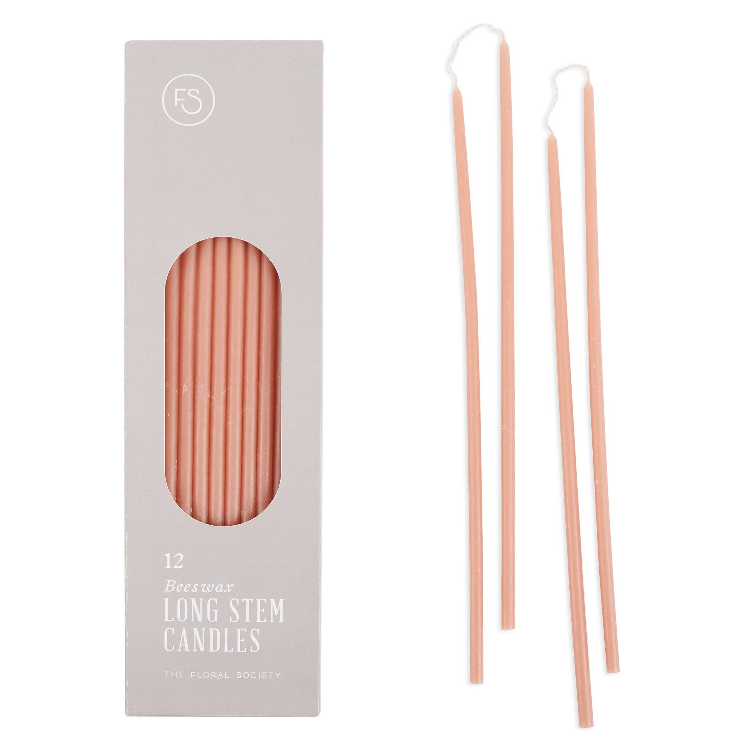 The Floral Society - Beeswax Long Stem Candles: Blossom