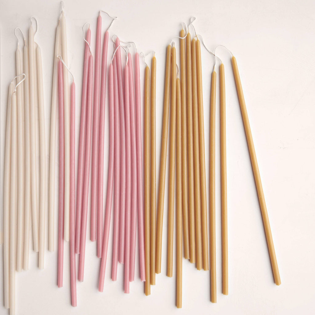 The Floral Society - Beeswax Long Stem Candles: Blossom