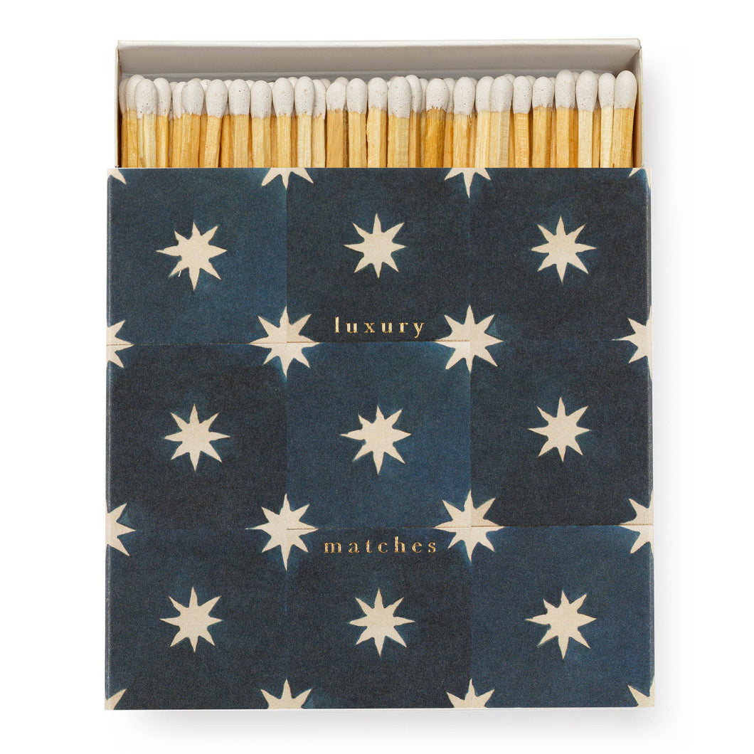 Archivist Gallery - Navy Star Tile by Wanderlust | Square - Safety Matches