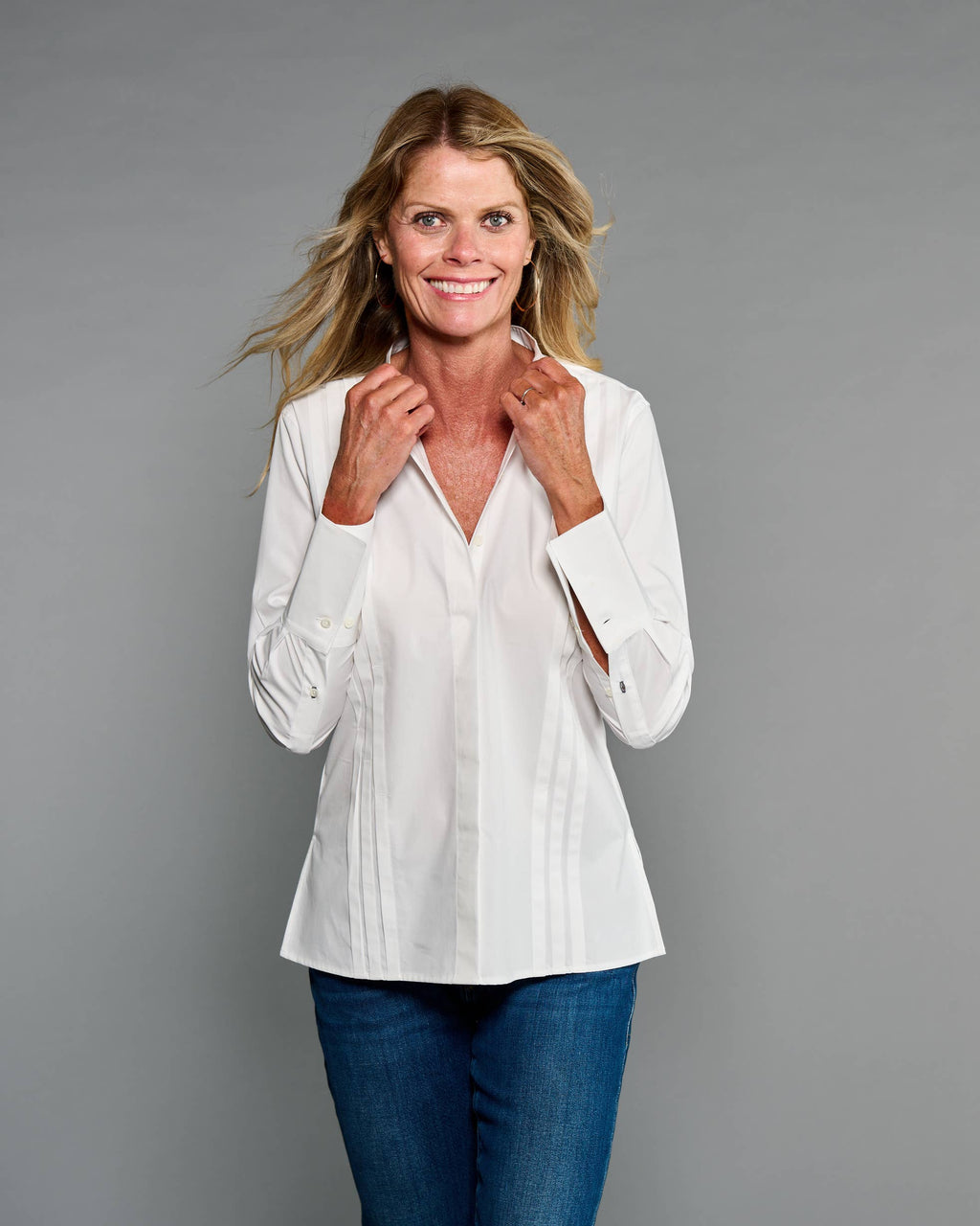 Claridge + King - The Annie Shirt in Crisp White: M