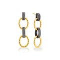 Capucine De Wulf Cleopatra Regal Double Link Earrings - Gold Midnight