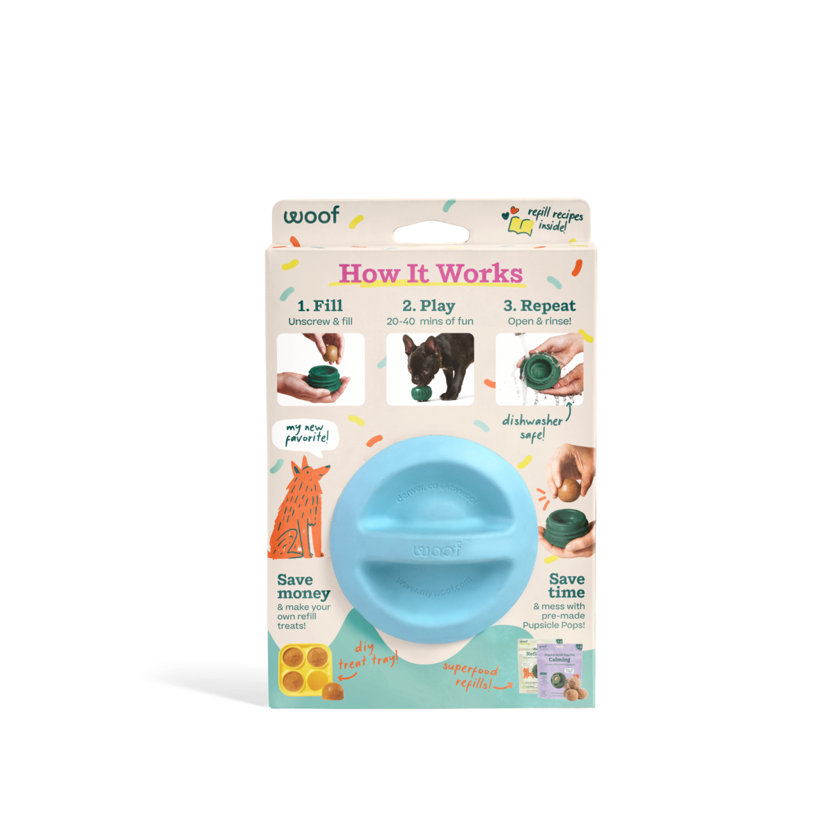 Woof - Party Pupsicle: Pink / Large
