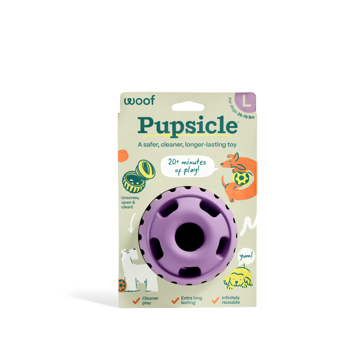 Woof - The Pupsicle - Lavender: Small