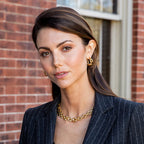 Capucine De Wulf Pathway Hoop Earrings-Gold