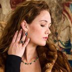 Capucine De Wulf Monique Gem Post Earrings - Blue Labradorite