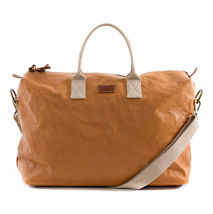 Uashmama Roma Large Weekender Bag - Camel