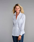 Claridge + King - The 4.0 Shirt in Lovely Blue Stripe: XL