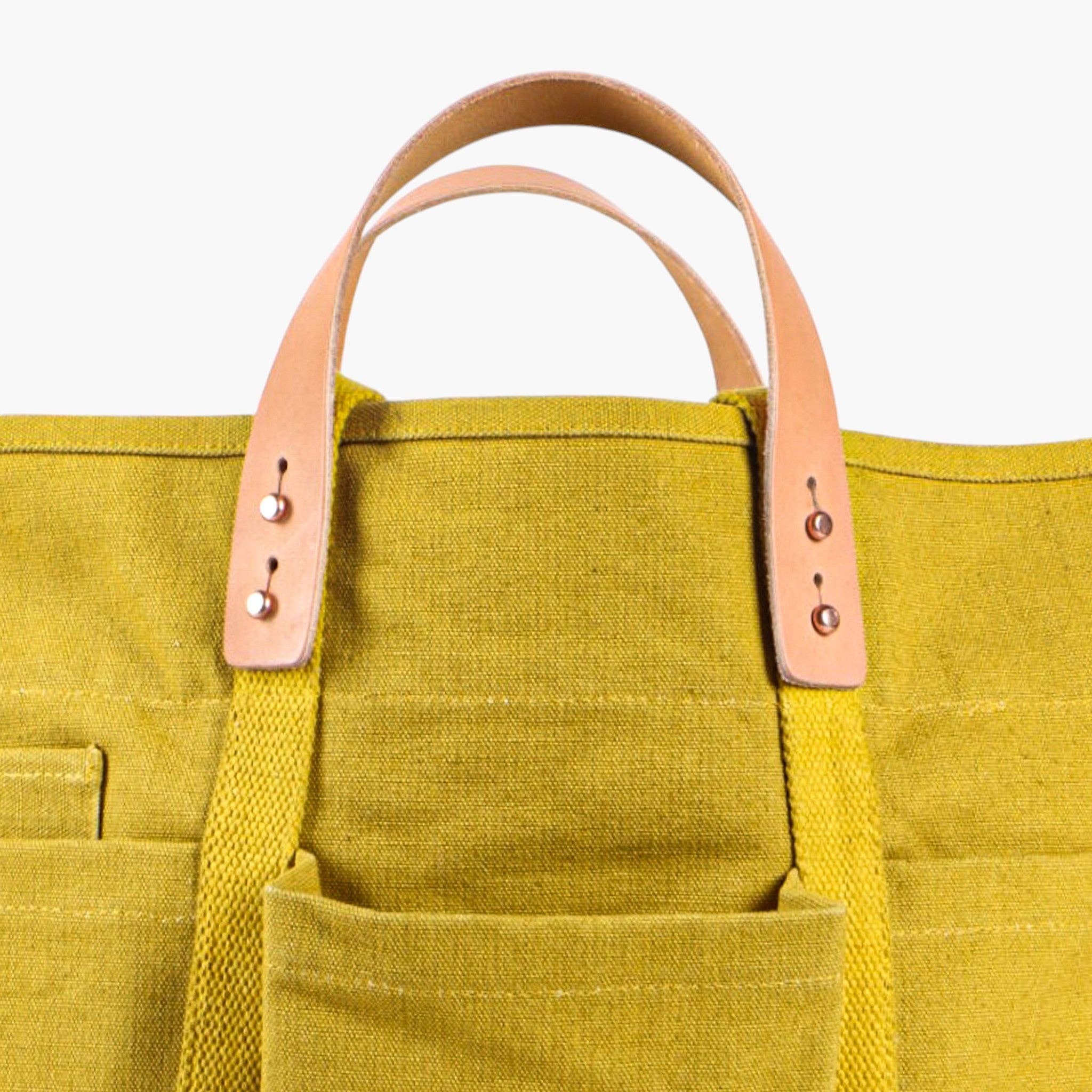 IMMODEST COTTON - Construction Tote | Chartreuse