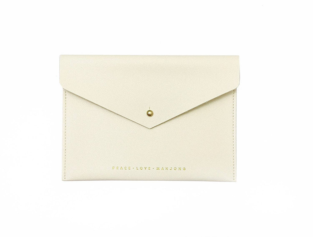 Peace Love Mahjong - Card Clutch: Large | Lilac