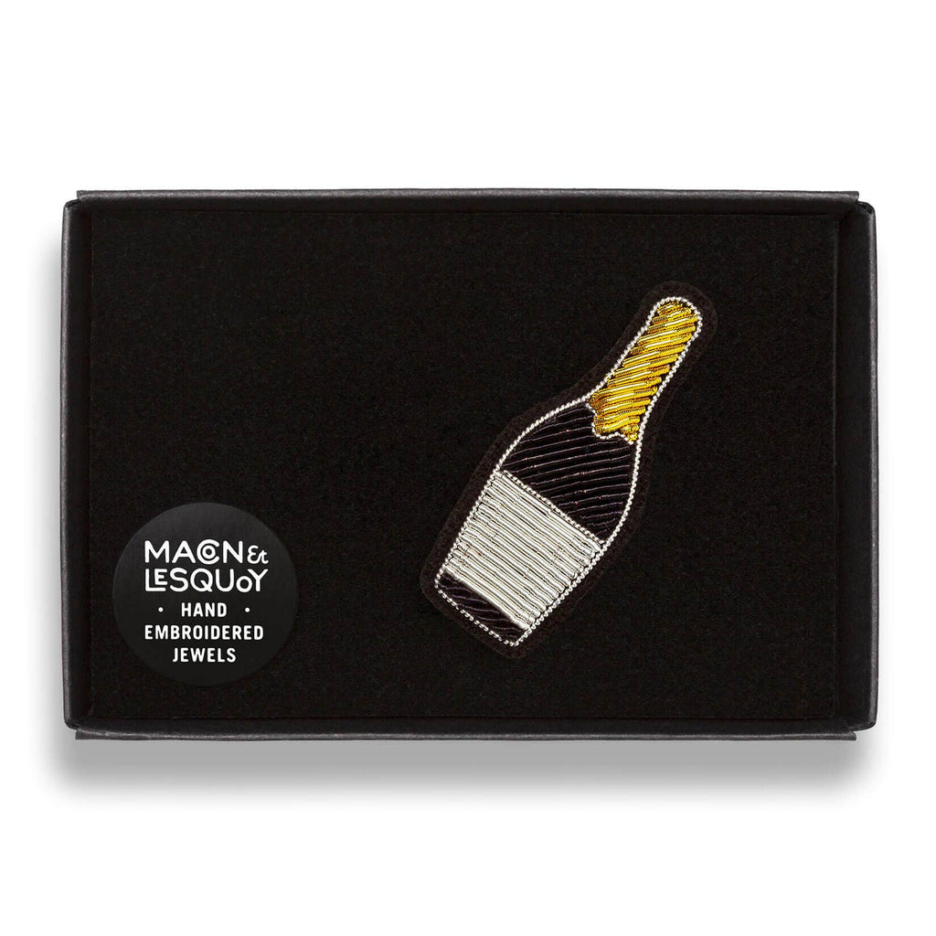 Macon & Lesquoy - Brooch - Bottle of Champagne
