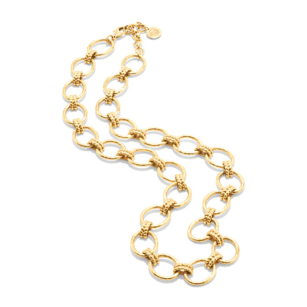 Capucine De Wulf Cleopatra Grande Link Necklace 16"+ 2" - Gold