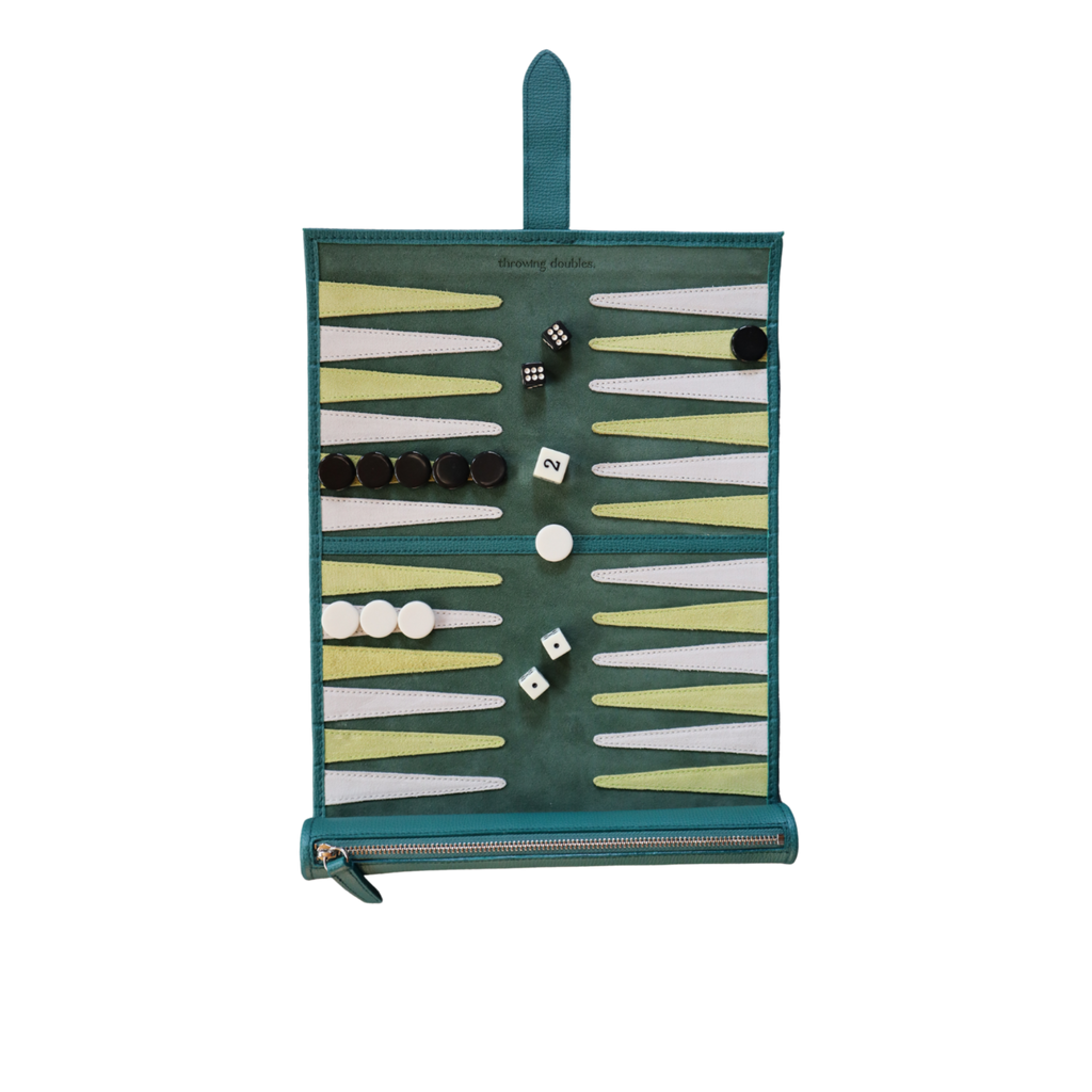 Throwing Doubles - Travel Backgammon Board - Lisbon