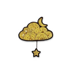 Macon & Lesquoy - Brooch - Golden Cloud and Star