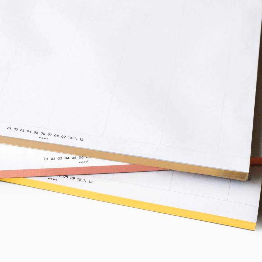 Wms&Co. Keyboard Planner Pads Gold Foil Edged / Keyboard Weekly Planner