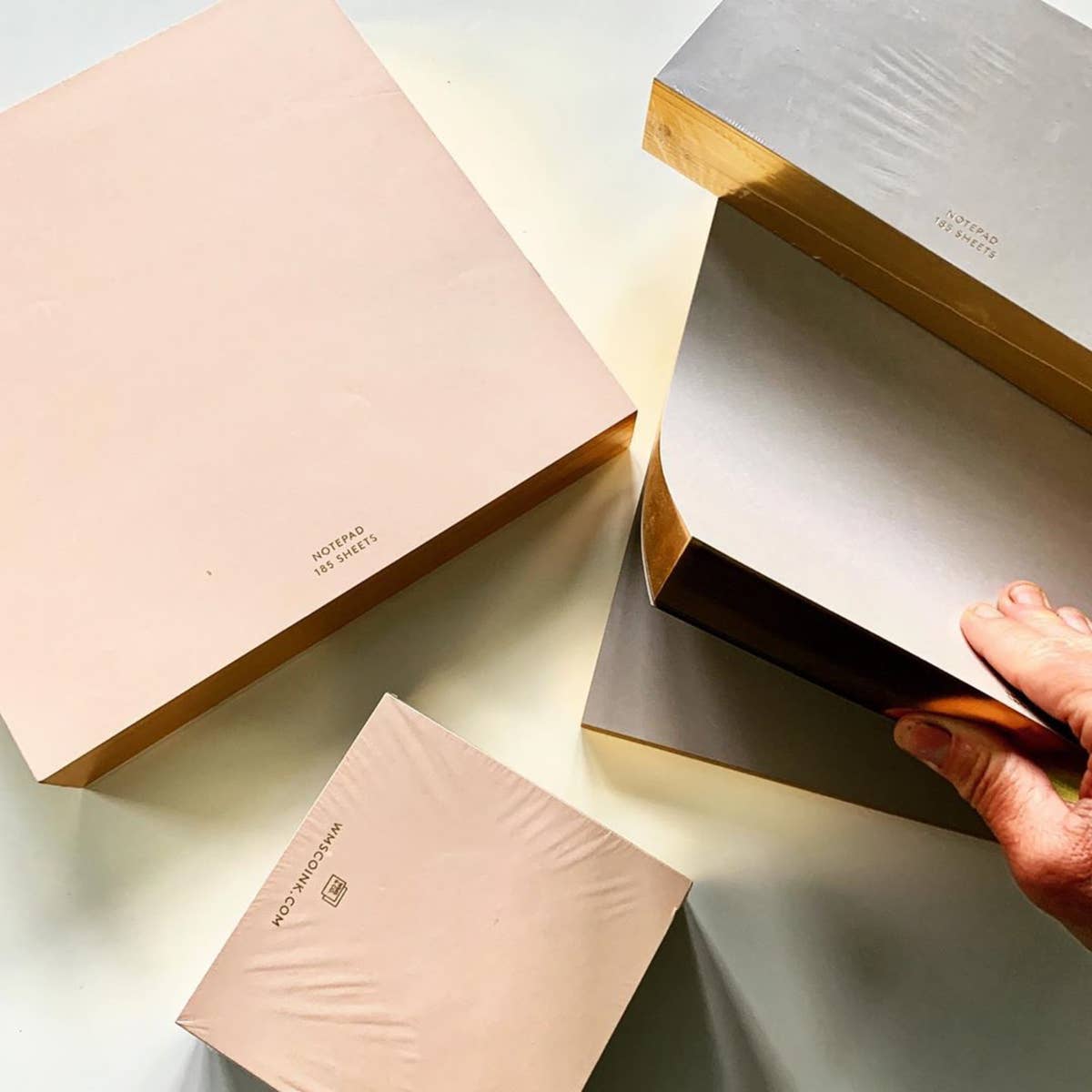 Wms&Co. ColorPads: Blush with Gilded edge, Medium Long