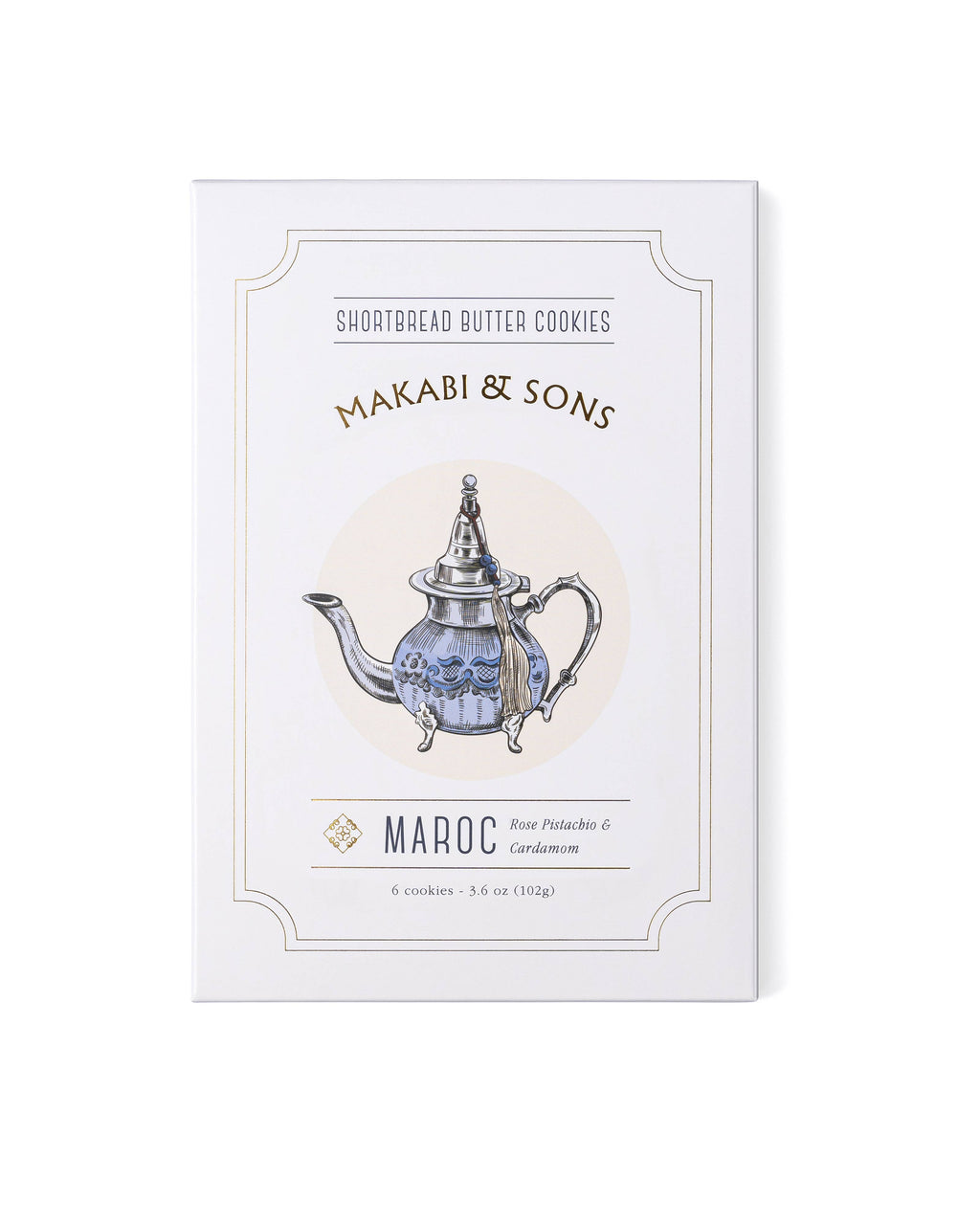 Makabi & Sons - Rose Pistachio Cardamom Cookies - Maroc