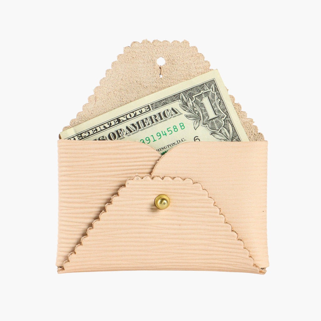 IMMODEST COTTON - Scallop Wallet | Undyed Epi