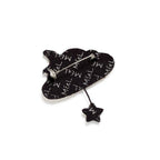 Macon & Lesquoy - Brooch - Golden Cloud and Star