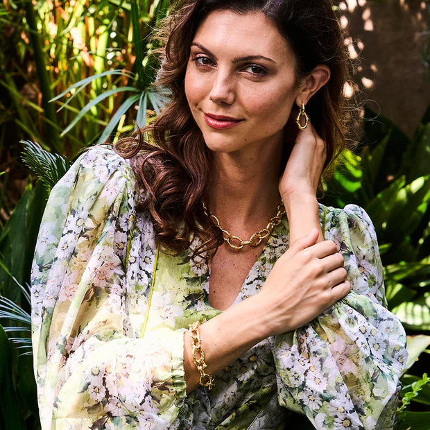 Capucine De Wulf Bangkok Bamboo Link Bracelet