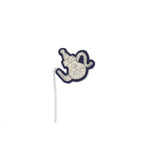 Macon & Lesquoy - Hand embroidered brooch - Teapot