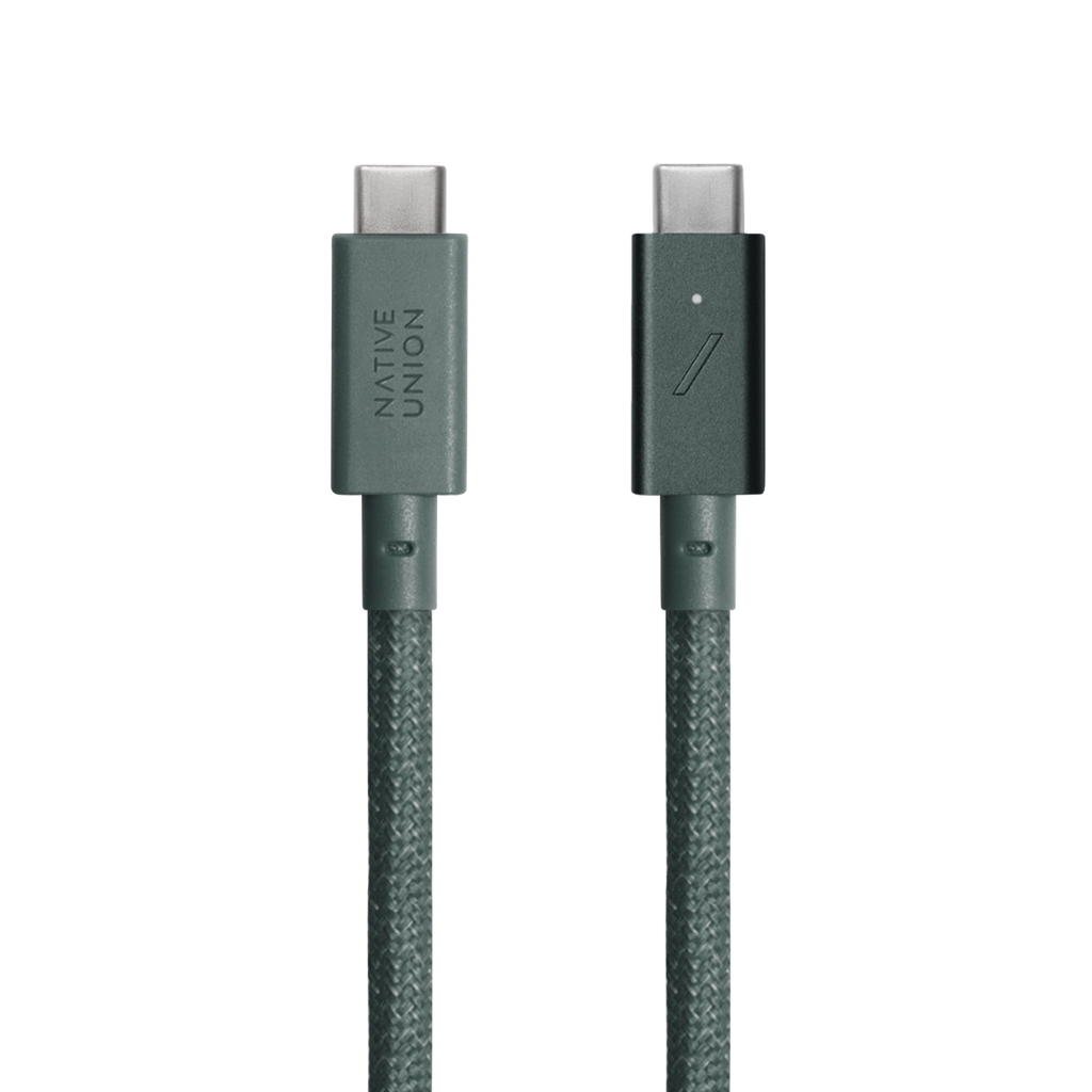 Native Union Paris - Belt Cable Pro 240W (USB-C to USB-C): Slate Green