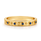 Capucine De Wulf Berry Gem Classic Hinged Bangle - Blue Labradorite