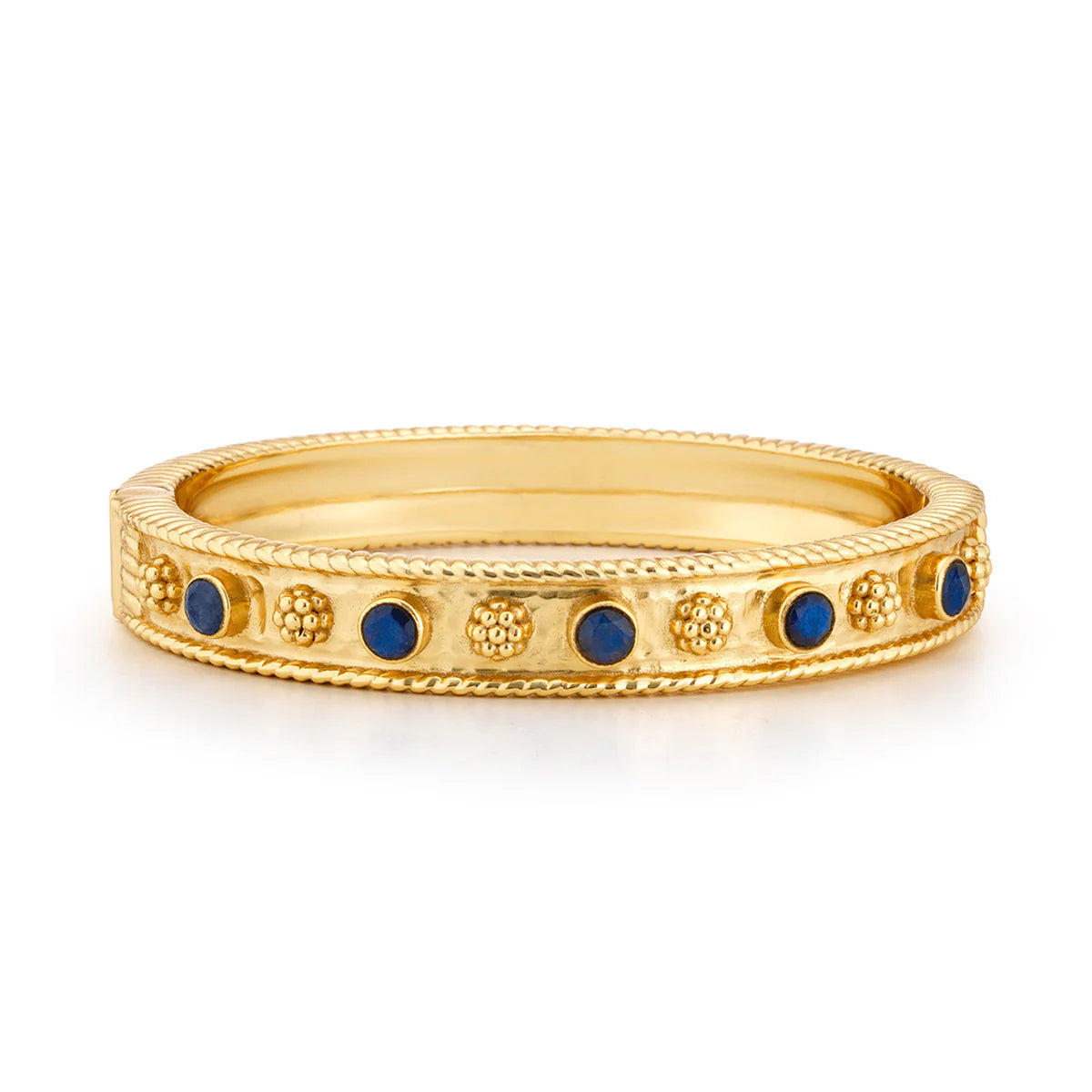 Capucine De Wulf Berry Gem Classic Hinged Bangle - Blue Labradorite