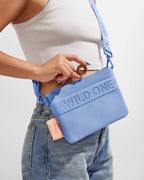 Wild One - Recycled Knit Eco Cross Body Treat Pouch: Black