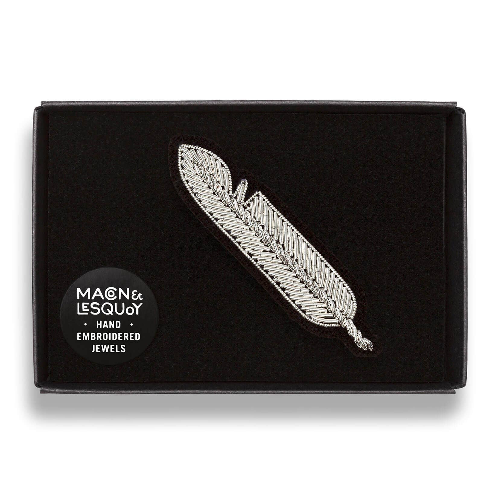 Macon & Lesquoy - Brooch - Small Silver Feather