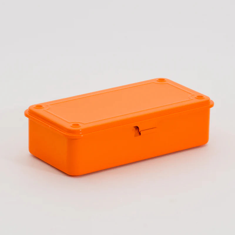 Toyo Steel Toolbox T-190 Steel Stackable Storage Box | Orange