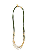 Load image into Gallery viewer, Abacus Row Aries Necklace - Moss
