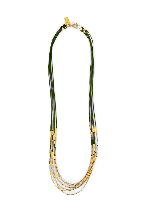 Abacus Row Aries Necklace - Moss