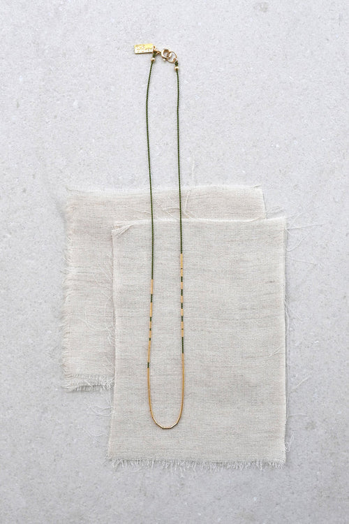 Abacus Row Circinus Necklace - Clay