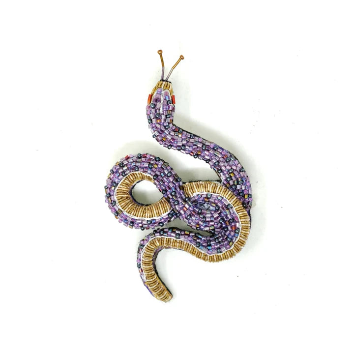 Trovelore Amethyst Snake Brooch