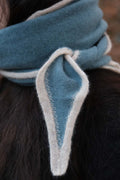 Oats & Rice Austen Spindle-shaped Cashmere Scarf | Blue