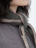 Oats & Rice Austen Spindle-shaped Cashmere Scarf | Green