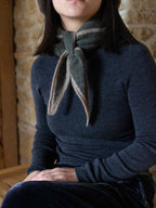 Oats & Rice Austen Spindle-shaped Cashmere Scarf | Green