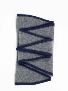 Oats & Rice Austen Spindle-shaped Cashmere Scarf | Grey