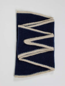 Oats & Rice Austen Spindle-shaped Cashmere Scarf | Navy