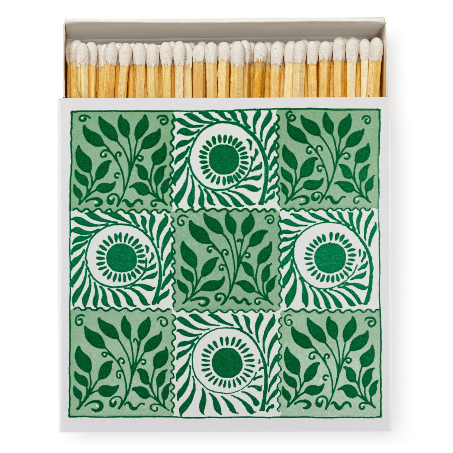 Archivist Matches - Tiles Green