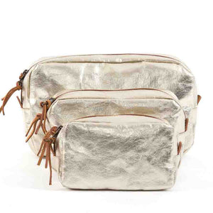 Uashmama Cosmetic Bag Beauty Case Medium - Platino