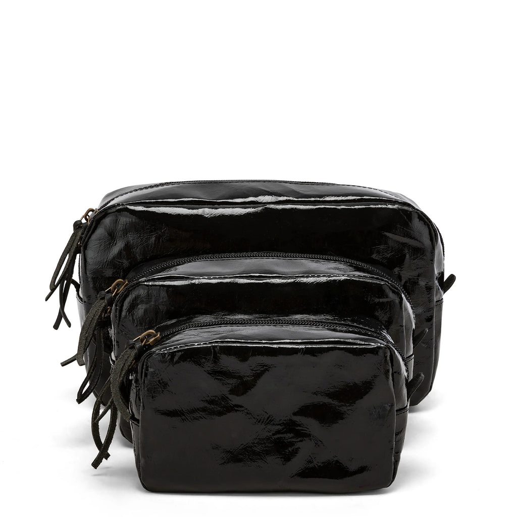 Uashmama Cosmetic Bag Beauty Case Medium | Glossy Black