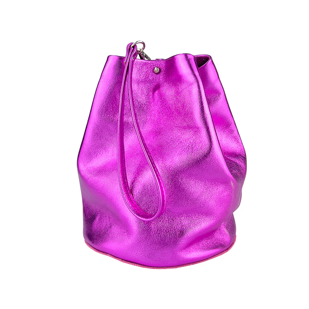 Tracey Tanner - Foil Bucket Bag | Matte Foil Orchid