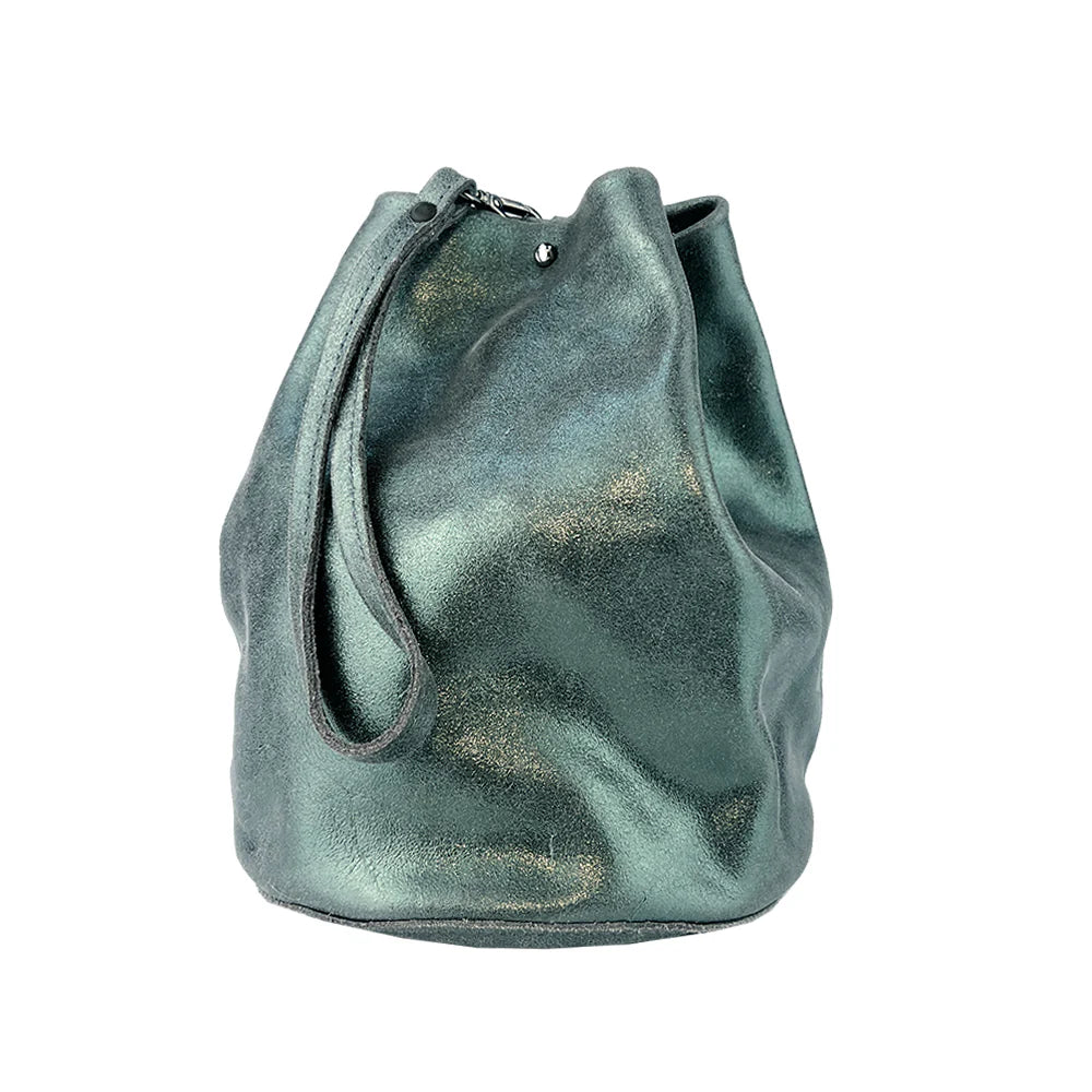 Tracey Tanner - Sparkle Bucket Bag | Sparkle Evergreen with Smoke