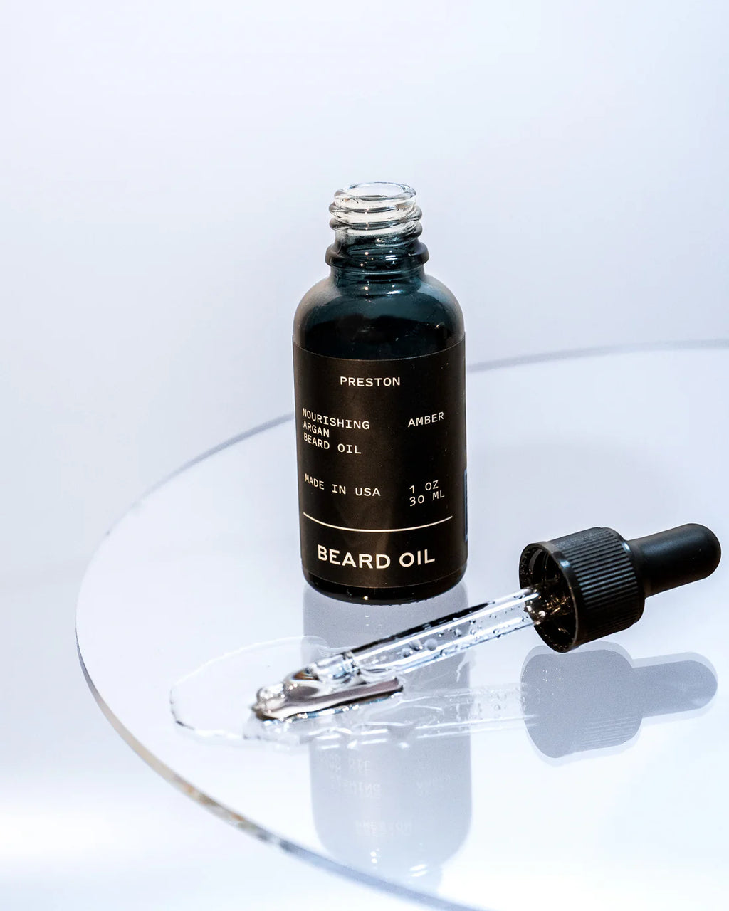 Preston Grooming Beard Oil- Leather | 1 oz.