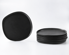 Haand Dinner Plate - Ripple | 11 in - Matte Black